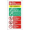 Stewart Superior Sign Wet Chemical Extinguisher Fire Safety 