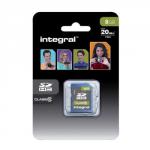 Integral Ultima Pro SDHC Memory Card with Protective Case Class 10 23MB/s 8GB Ref INSDH8G10V1