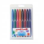 Uni-ball UM170 SigNo Gelstick Rollerball Pen 0.7mm Tip 0.4mm Line Assorted Ref 5011715 Wallet 8