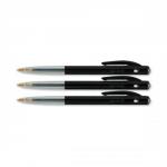 Bic M10 Clic Ball Pen Retractable 1.0mm Tip 0.3mm Line Black Ref 1199190125 [Pack 50]