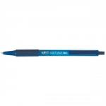 Bic SoftFeel Clic Pen Retractable Rubberised Barrel 1.0mm Tip 0.3mm Line Blue Ref 837398 [Pack 12]