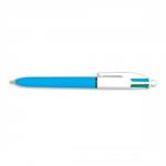 Bic 4-Colour Ball Pen 1.0mm Tip 0.3mm Line Blue Black Red Green Ref 802077