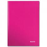 Leitz WOW Notebook Laminated Cover 90gsm 80pp A5 Pink Ref 46270023 [Pack 6]
