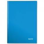 Leitz WOW Notebook Laminated Cover 90gsm 80pp A5 Blue Ref 46270036 [Pack 6]