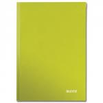 Leitz WOW Notebook Laminated Cover 90gsm 80pp A5 Green Ref 46270064 [Pack 6]