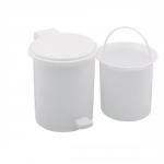 Addis Vanity Pedal Bin with Liner W200xH225mm White Ref 510802