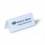 Durable Table Place Name Holder 63x150mm Ref 8050 [Pack 25]