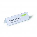 Durable Table Place Name Holder 61x210mm Ref 8052 [Pack 25]