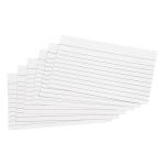 5 Star Record Cards Ruled Both Sides 5x3in 127x76mm White [Pack 100]
