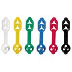 Laurel Duo Bag Fastener 2 Position Reusable Plastic Assorted [Pack 125]