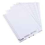 Rexel Crystalfile Classic Inserts Card for 275mm Lateral File Tabs White Ref 78370 [Pack 50]