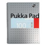 Pukka Pad Editor Notebook Wirebound Perforated Ruled Margin 4-Hole 80gsm 100 Pages A4 Ref EM003 [Pack 3]