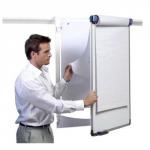 Nobo Pro-Rail Flipchart Holder for Wall Rail Hinged Design 665x970mm Ref 1901230
