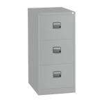 Trexus Filing Cabinet Steel Lockable 3 Drawer W470xD622xH1016mm Grey