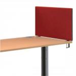 Trexus 800 Desktop Screen with Easy-fit Clamps W800xH450mm Burgundy