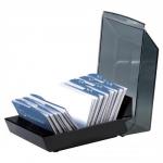 Rolodex Card Tray Index Capacity 100 Cards 67x102mm Black Ref S0793430