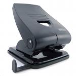 Rapesco 835P Punch 2-Hole Metal Heavy-duty with Lock-down Handle Capacity 40x 80gsm Black Ref PF835PB2