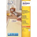 Avery Labels Removable Laser 27 per Sheet 63.5x29.6mm White Ref L4737REV-25 675 Labels