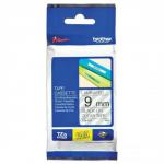 Brother P-touch TZE Label Tape 9mmx8m Black on Clear Ref TZE121