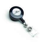 Durable Badge Reel for Punched Clip Holes Charcoal Ref 8152 [Pack 10]