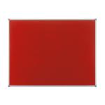 Nobo Classic Noticeboard Felt with Aluminium Frame W1200xH900mm Red Ref 1902260