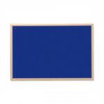 Nobo Noticeboard Felt with Wood Frame W1800xH1200mm Blue Ref 30138967