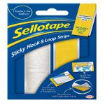 Sellotape Sticky Hook and Loop Strips in a Wallet 20x450mm Ref 1445183