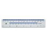 Helix Ruler Plastic 10ths 16ths/inch and Millimetres 150mm Clear Ref J01025