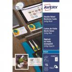 Avery Quick and Clean Business Cards Inkjet 260gsm 8 per Sheet Matt Coated Ref C32015-25 200 Cards