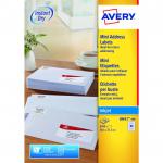 Avery Mini Labels Inkjet 65 per Sheet 38.1x21.2mm White Ref J8651-100 6500 Labels
