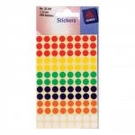Avery Packet of Labels Diam.8mm Assorted Ref 32-291 [416 Labels]