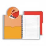 Oxford International Activebook Polypropylene Perforated 160pp A4+ Orange/Grey Ref 100102994 Pack of 5