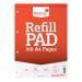 Cheap Stationery Supply of Silvine Refill Pad Headbound Perforated Punched Feint Ruled Margin 160pp 75gsm A4 A4RPFM Pack of 6 Office Statationery