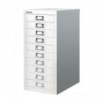 Bisley SoHo Multidrawer Cabinet 10-Drawer H590mm Chalk White Ref H2910NL-26
