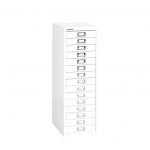 Bisley SoHo Multidrawer Cabinet 15-Drawer H860mm Chalk White Ref H3915NL-26
