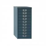 Bisley SoHo Multidrawer Cabinet 10-Drawer H590mm Doulton Blue Ref H2910NL-74
