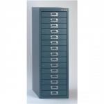 Bisley SoHo Multidrawer Cabinet 15-Drawer H860mm Doulton Blue Ref H3915NL-74