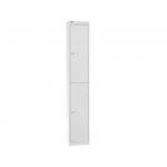 Bisley Locker Steel 2-Door W305xD305xH1802mm Goose Grey Ref CLK122-73