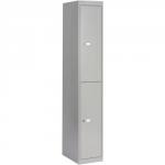 Bisley Locker Deep Steel 2-Door W305xD457xH1802mm Goose Grey Ref CLK182-73