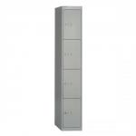 Bisley Locker Deep Steel 4-Door W305xD457xH1802mm Goose Grey Ref CLK184-73