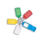 Key Hanger Sliding with Fob Label Area 55x30mm Tag Size Large 75x37mm Assorted [Pack 10]