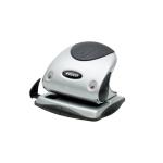 Rexel P225 Punch 2-Hole Robust Metal with Nameplate Capacity 25x 80gsm Silver and Black Ref 2100743