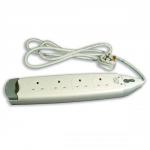 Surge Spoiler Home 4 Way 19500 Max.Amps 2m White