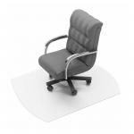 Chair Mat Polycarbonate Contoured for Carpet Protection 990x1250mm Clear