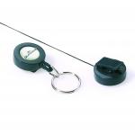Durable Badge Reel Plastic with Key Ring Fastener and Retractable Cord Black Ref 8222/58 [Pack 10]