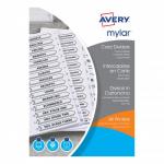 Avery Index Multipunched 1-10 A4 White Ref 05461061