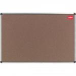 Nobo Classic Office Noticeboard Cork with Fixings and Aluminium Trim W1800xH1200mm Ref 30530326