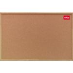 Nobo Elipse Classic Office Noticeboard Cork with Natural Oak Finish W1800xH1200mm Ref 37639005