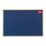 Nobo Classic Office Noticeboard with Fixings and Natural Oak Finish W1200xH900mm Blue Ref 30135005