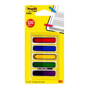 Cheap Stationery Supply of Post-it Index Arrows in portable pack W12xH43mm Standard Colours Assorted 684ARR1 Pack of 100 Office Statationery